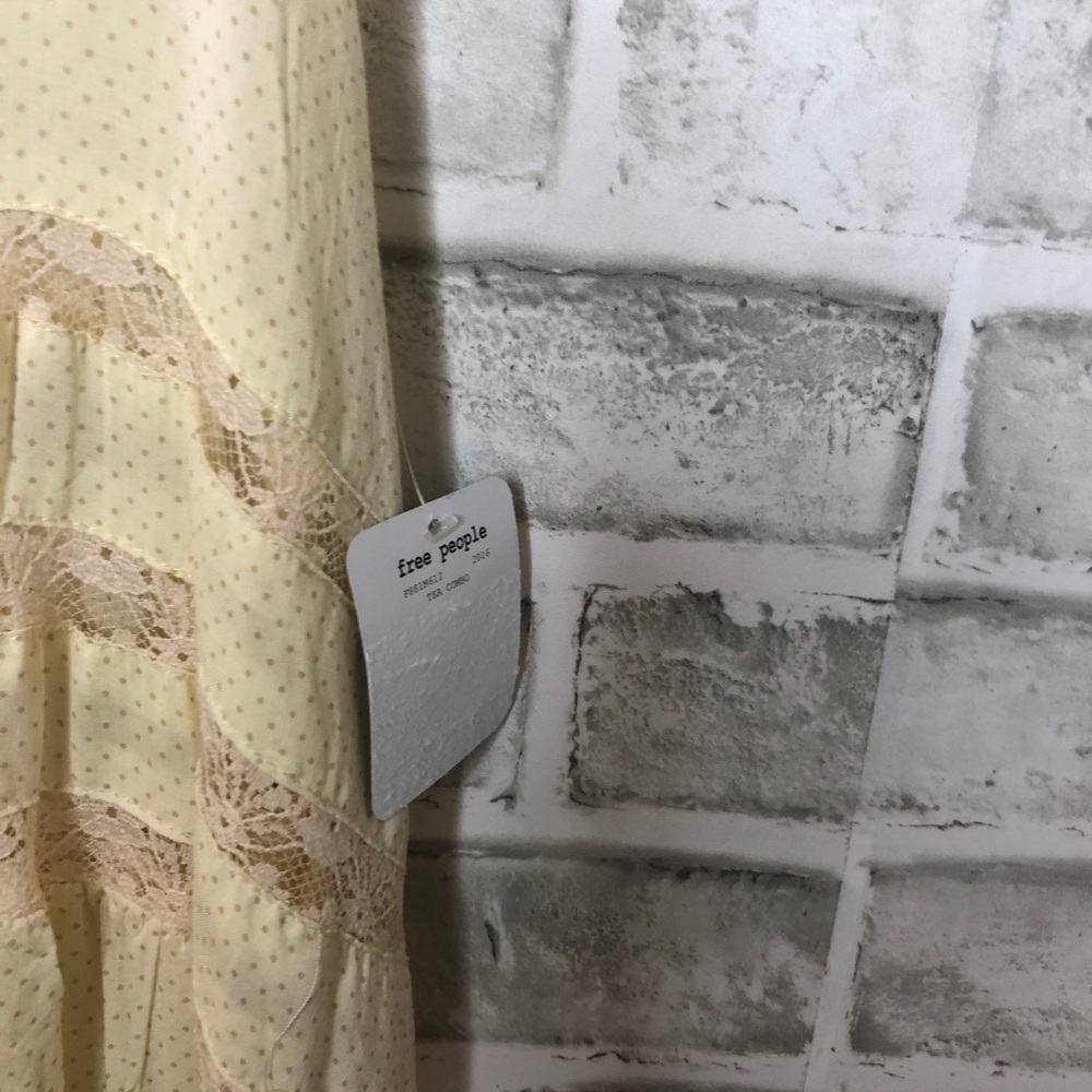 NWT • FREE PEOPLE • Cream Lace Trapeze Dress- M - Picture 4 of 8